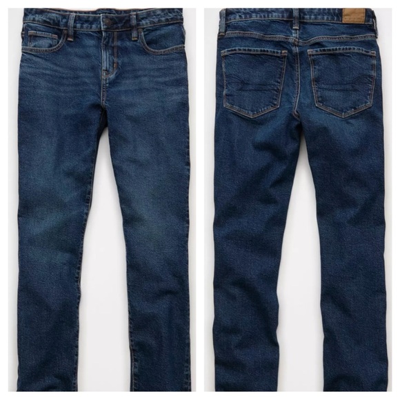 NWT-American Eagle Size 4 Reg. Length Mid-Rise Stretch Skinny Jean - Picture 2 of 7